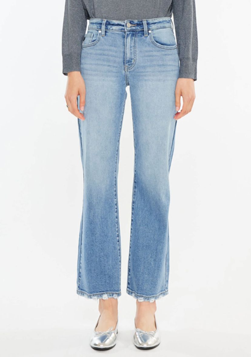 Melissa High Rise Slim Wide Leg Jeans