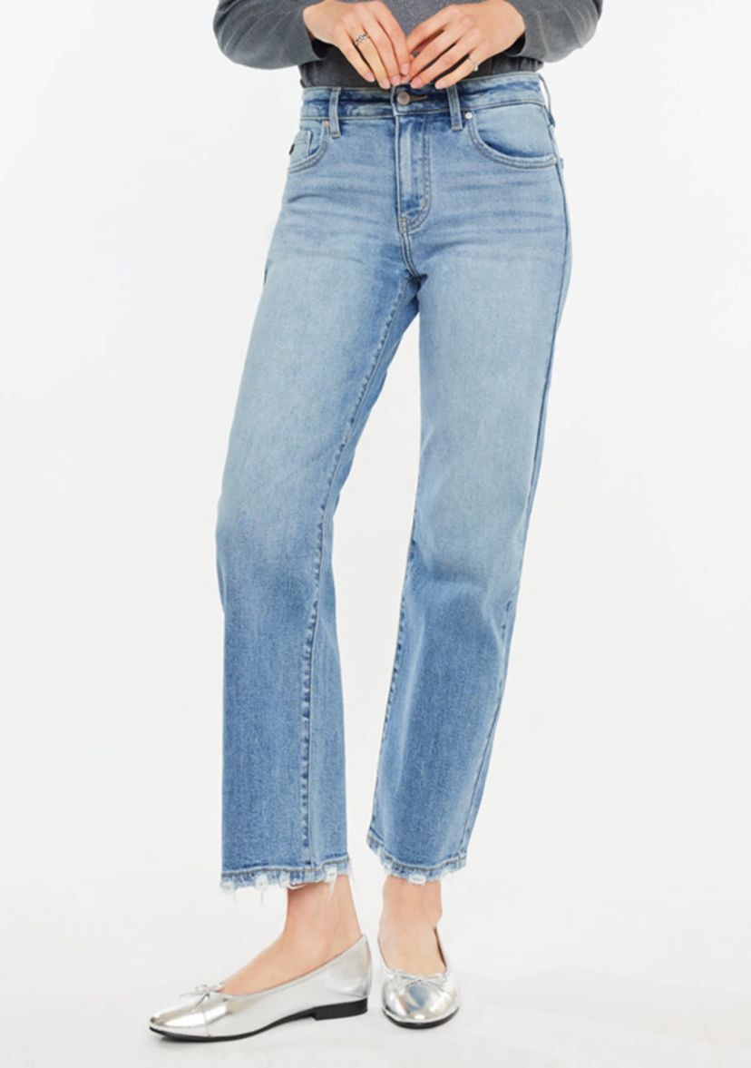 Melissa High Rise Slim Wide Leg Jeans