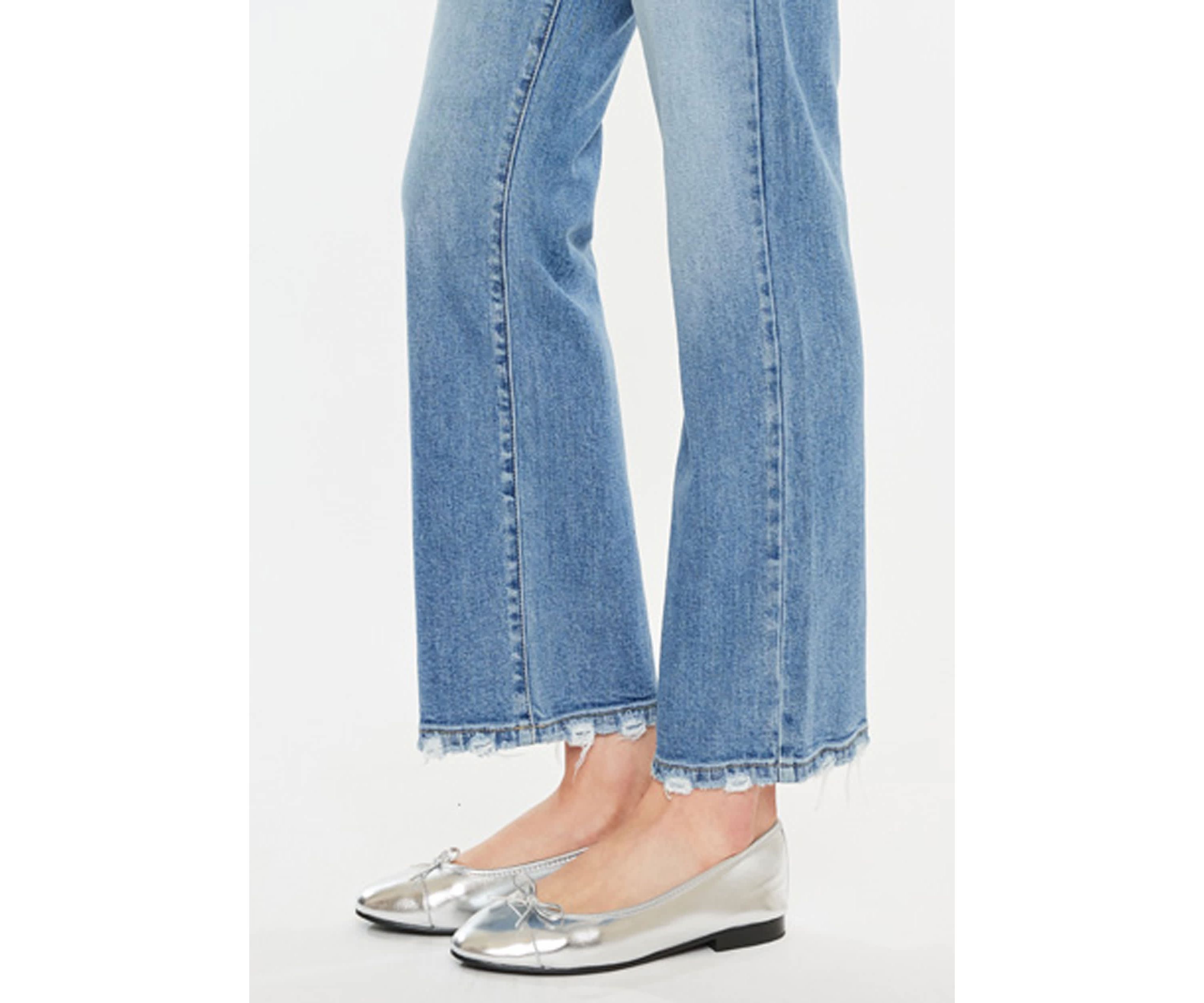 Melissa High Rise Slim Wide Leg Jeans