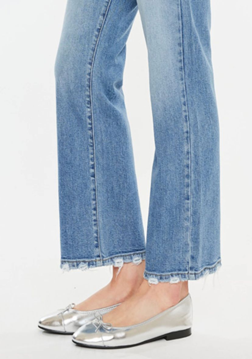 Melissa High Rise Slim Wide Leg Jeans
