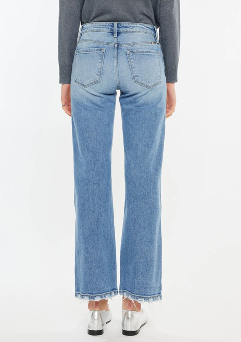 Melissa High Rise Slim Wide Leg Jeans