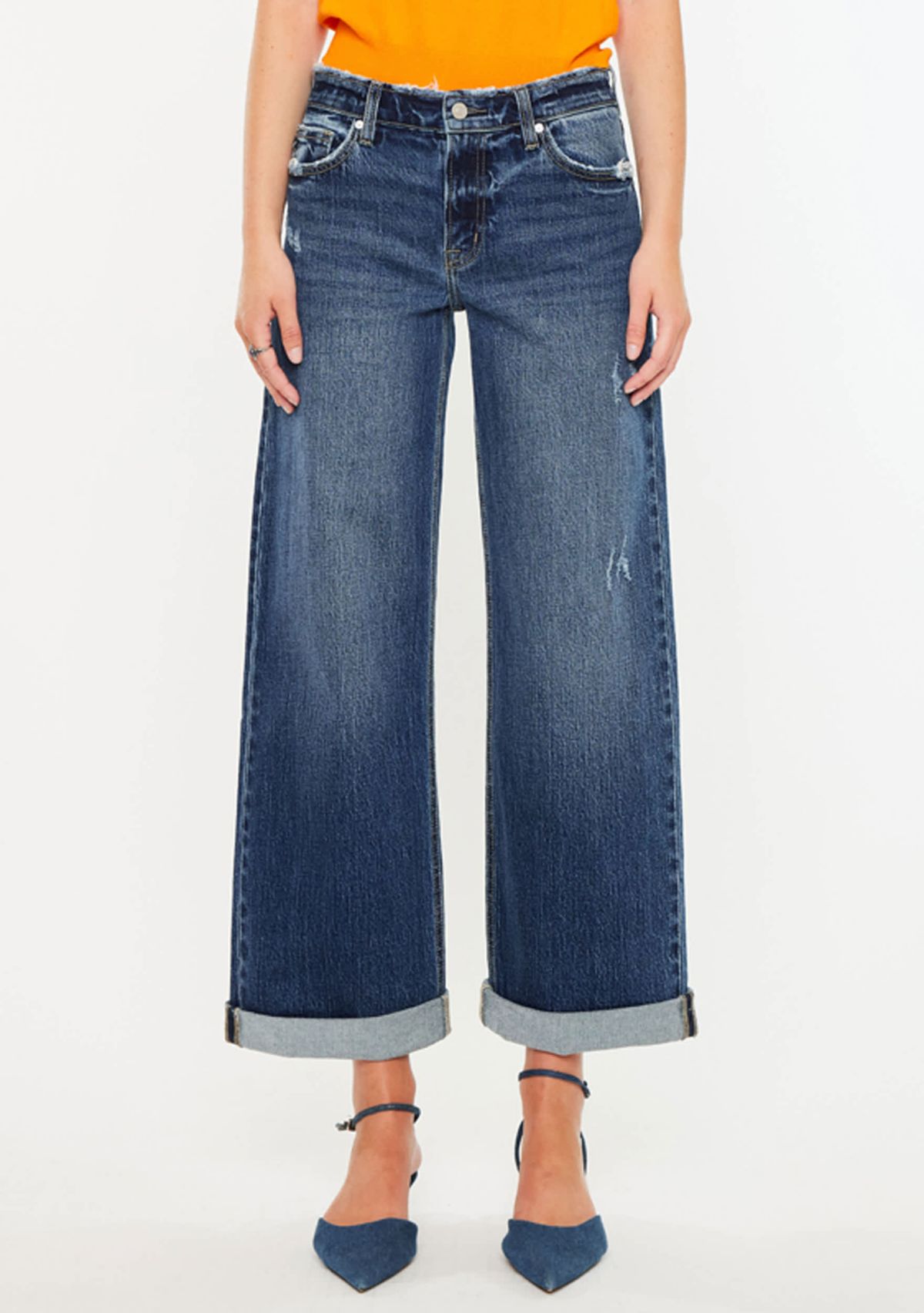 Rosie High Rise Wide Leg Jeans