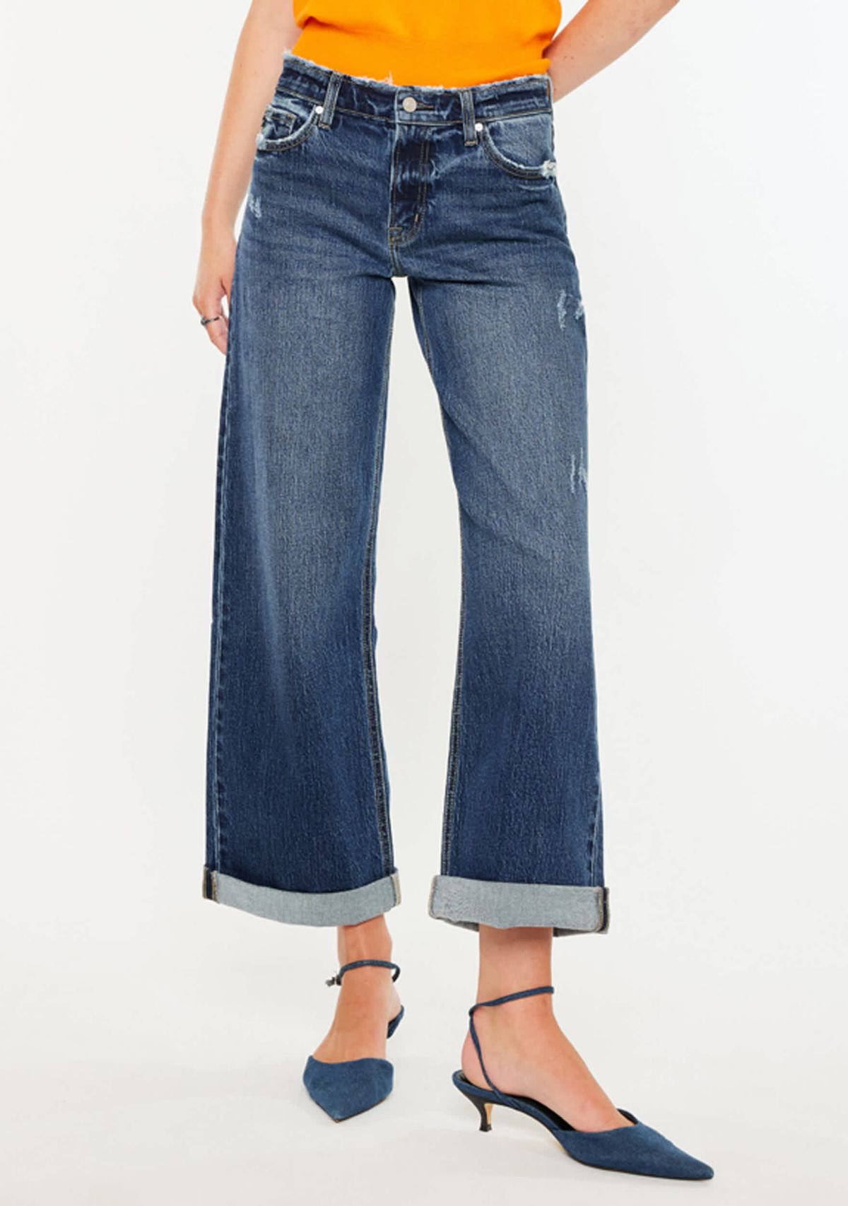 Rosie High Rise Wide Leg Jeans