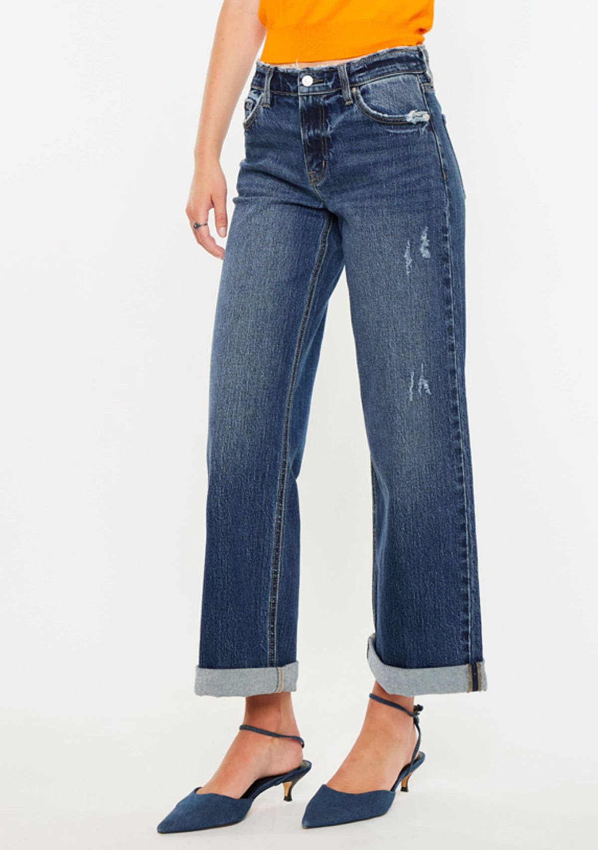Rosie High Rise Wide Leg Jeans