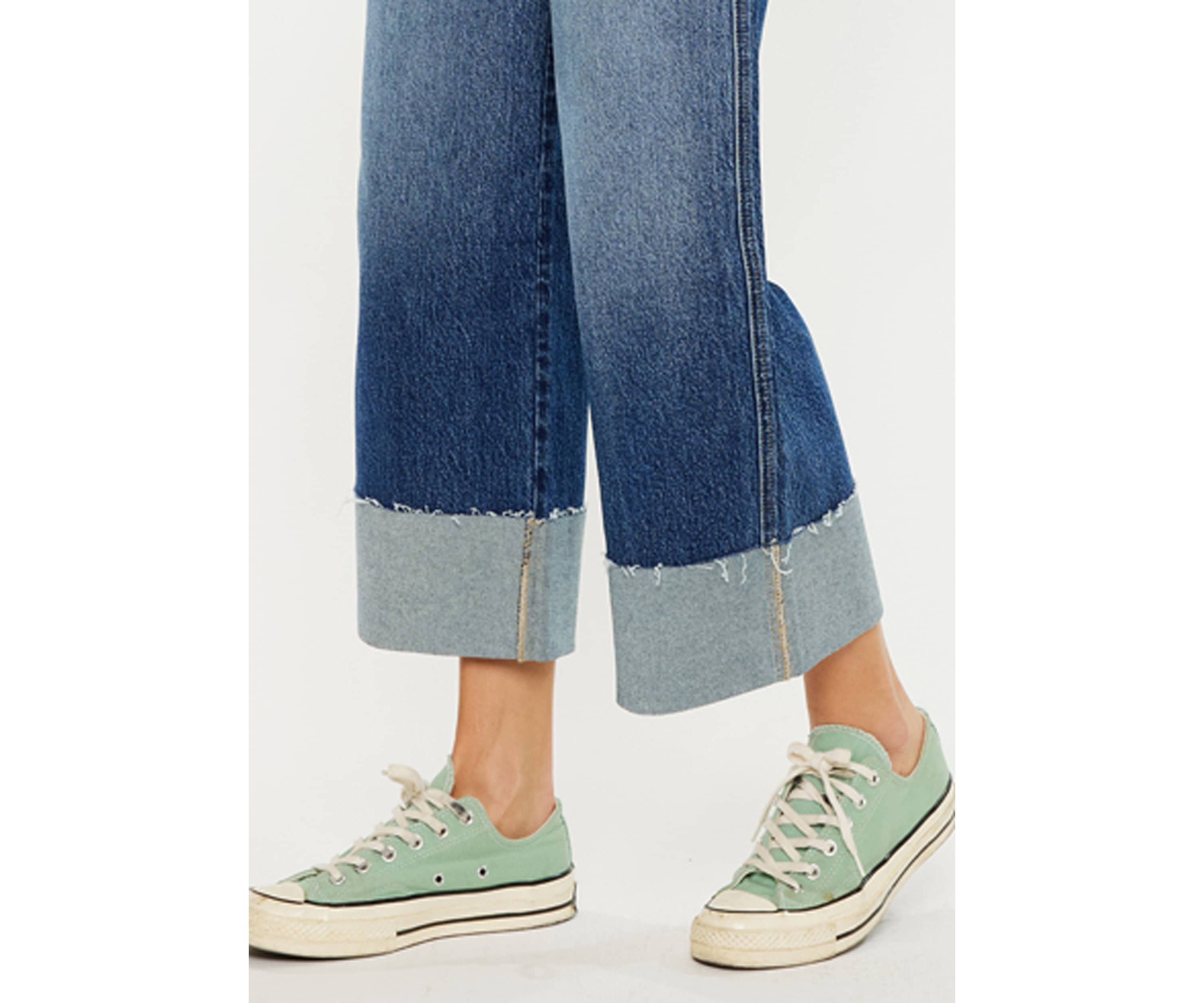 Lynn 90s Cropped Wide Leg Jeans