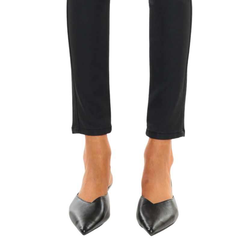 Autumn High Rise Stretch Faux Leather Ankle Skinny Pants