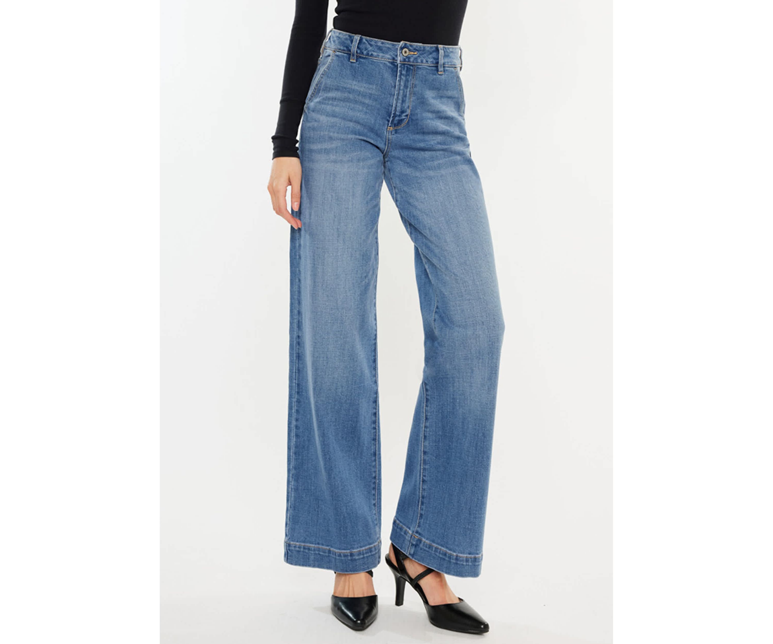 Bertha High Rise Trouser Wide Leg Jeans