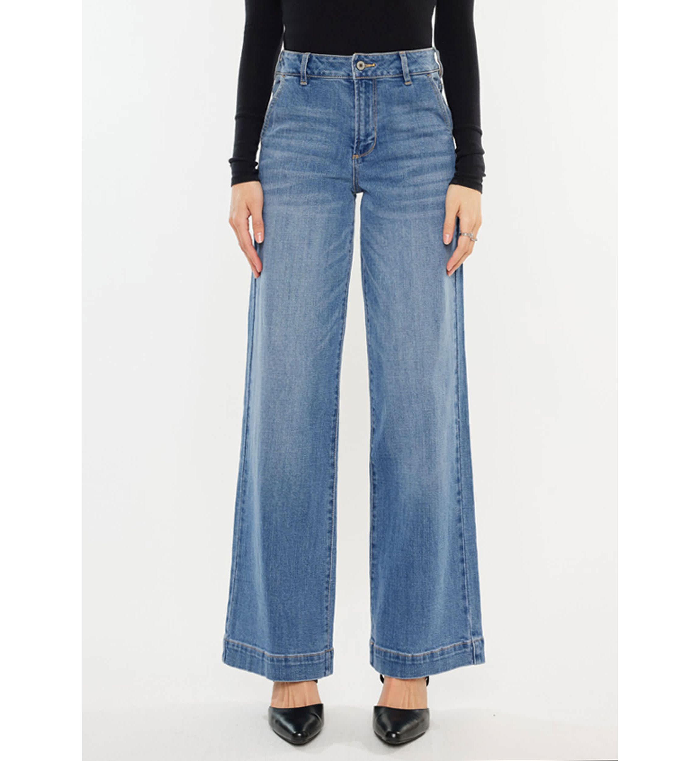 Bertha High Rise Trouser Wide Leg Jeans