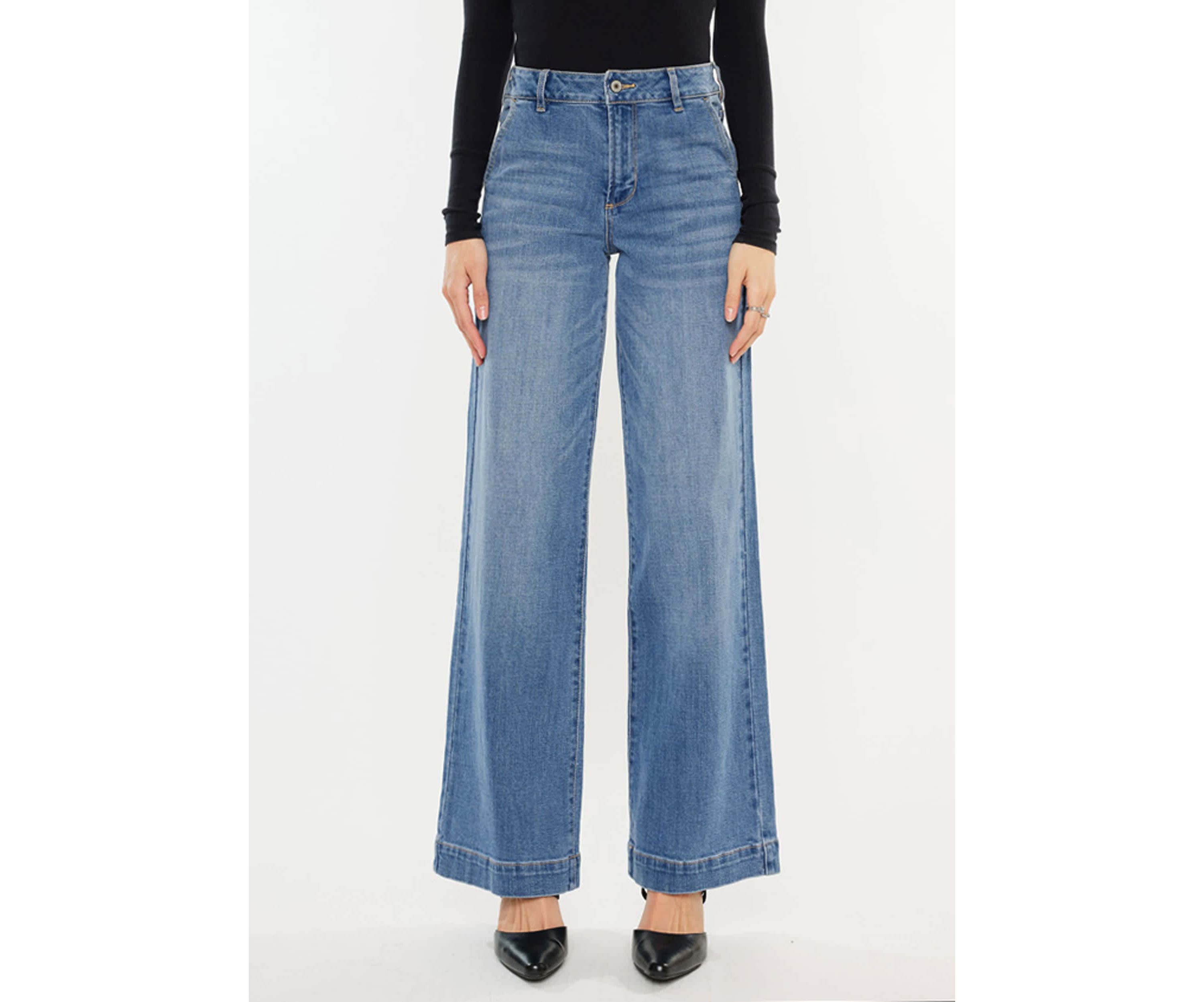 Bertha High Rise Trouser Wide Leg Jeans