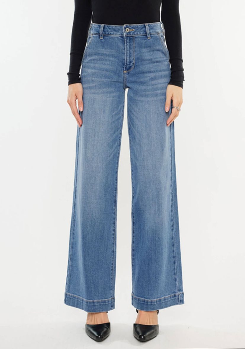 Bertha High Rise Trouser Wide Leg Jeans