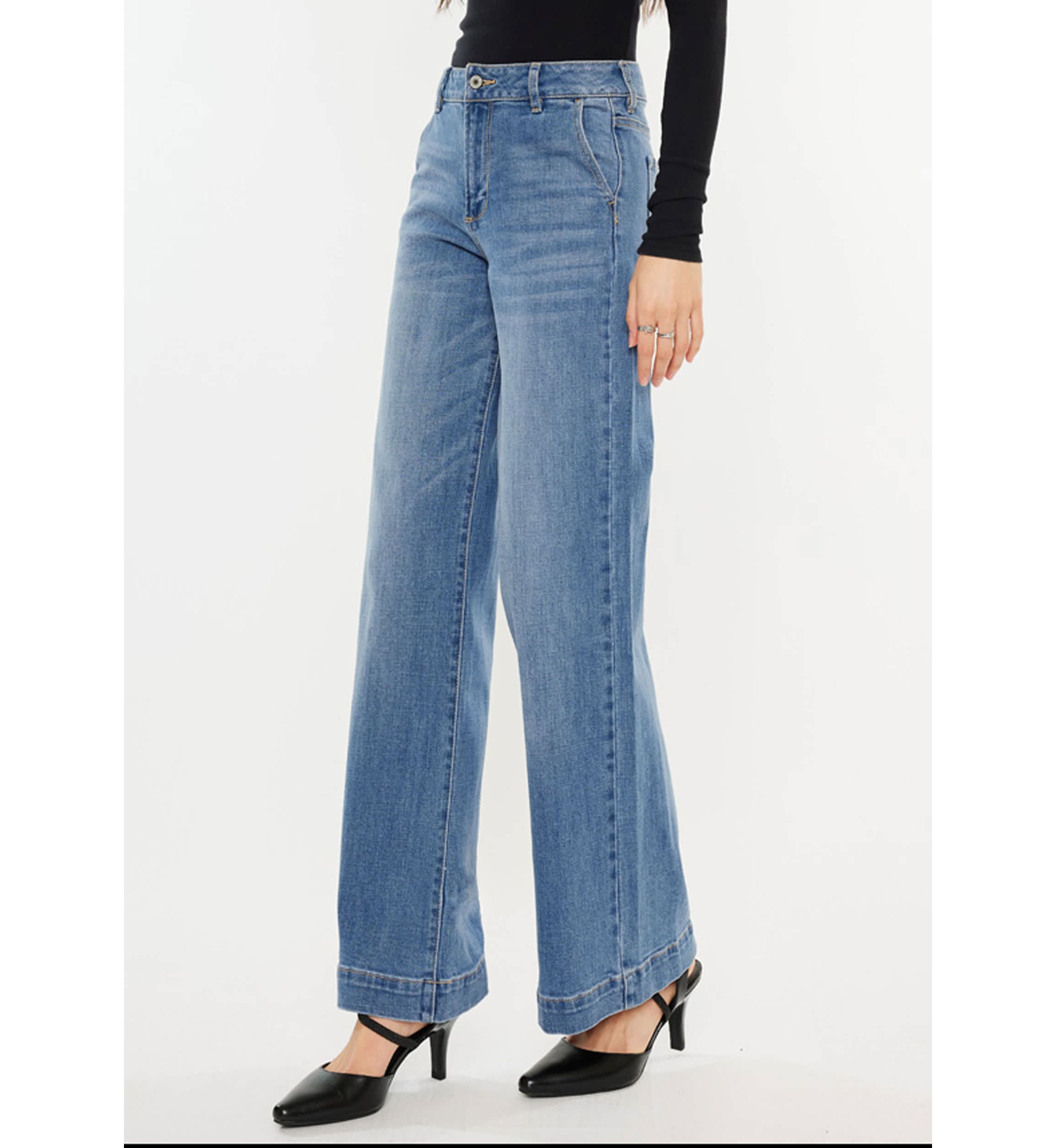 Bertha High Rise Trouser Wide Leg Jeans