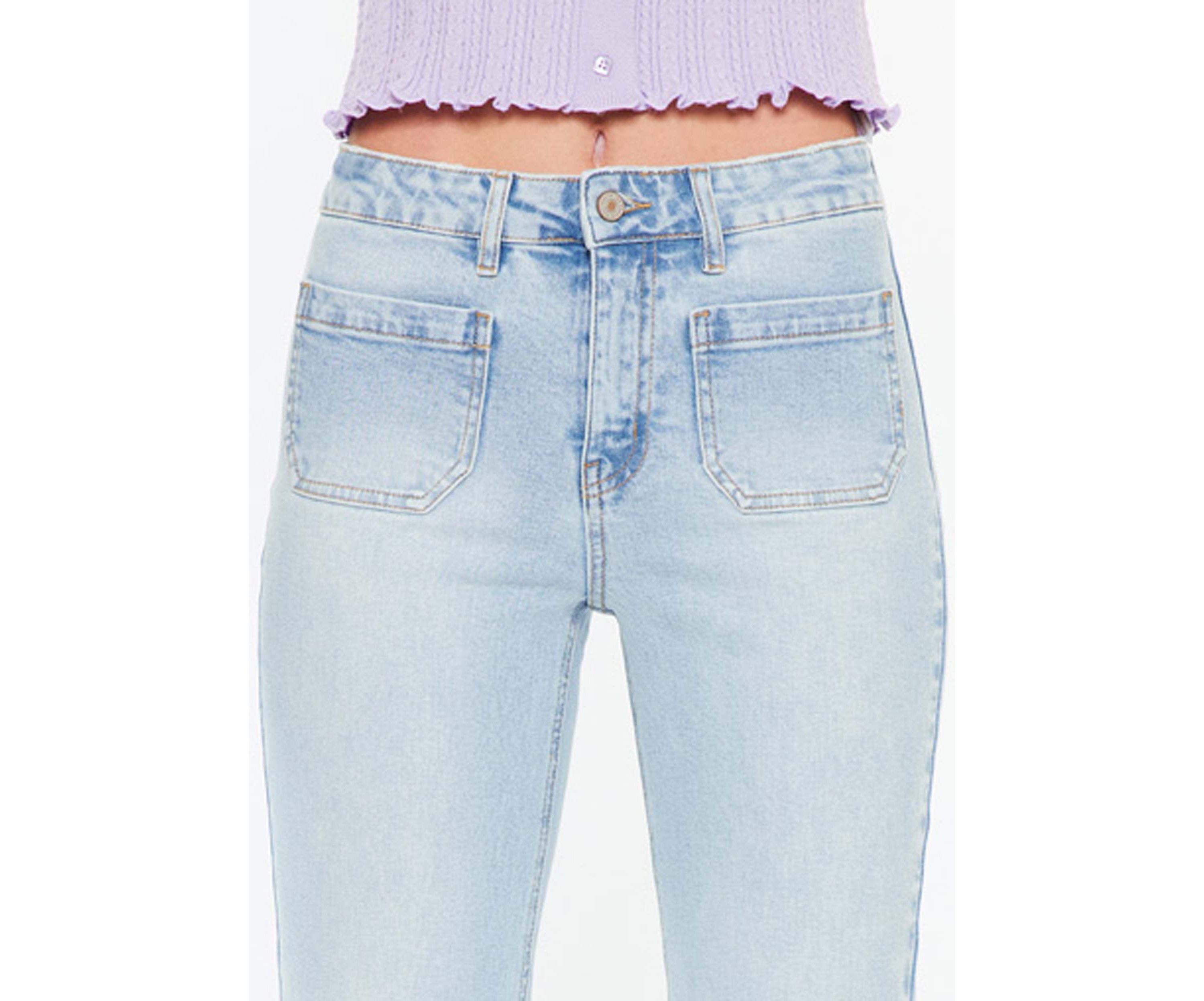 Angelina High Rise Cropped Flare Jeans