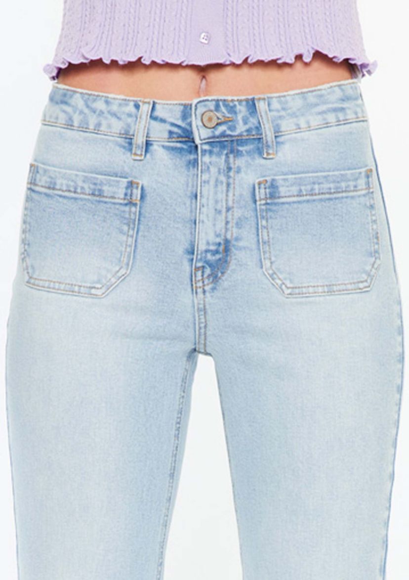 Angelina High Rise Cropped Flare Jeans