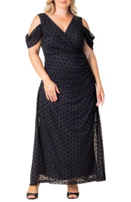 KIYONNA Women's Plus Size Seraphina Mesh Gown, 5X