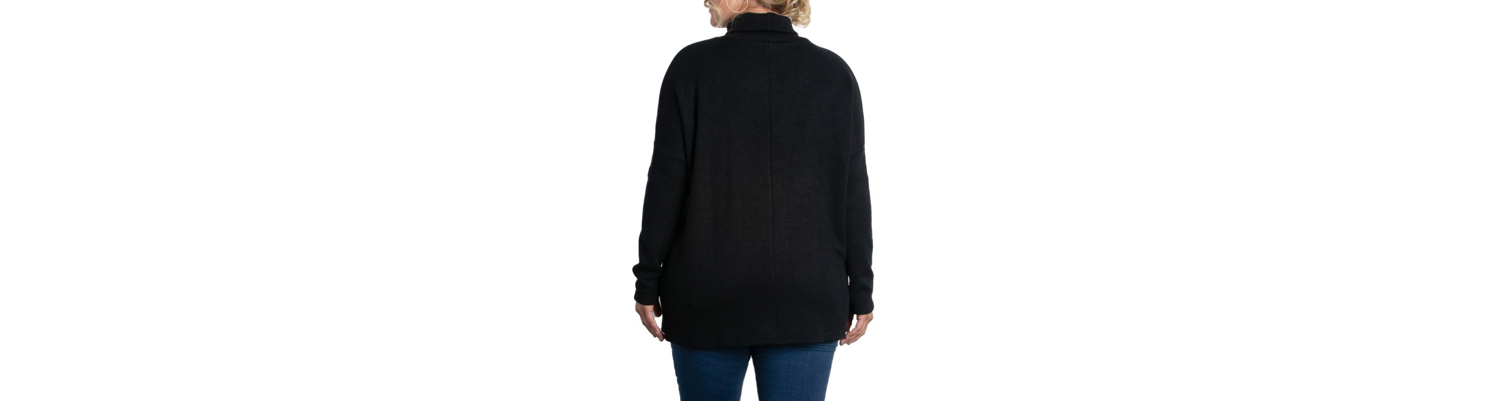 Womens Plus Size Paris Turtleneck Tunic Sweater
