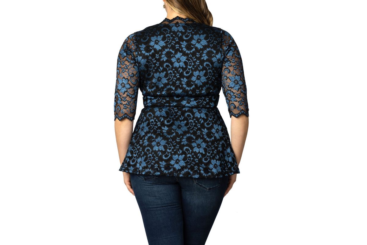Womens Plus Size Luxe Lace Top