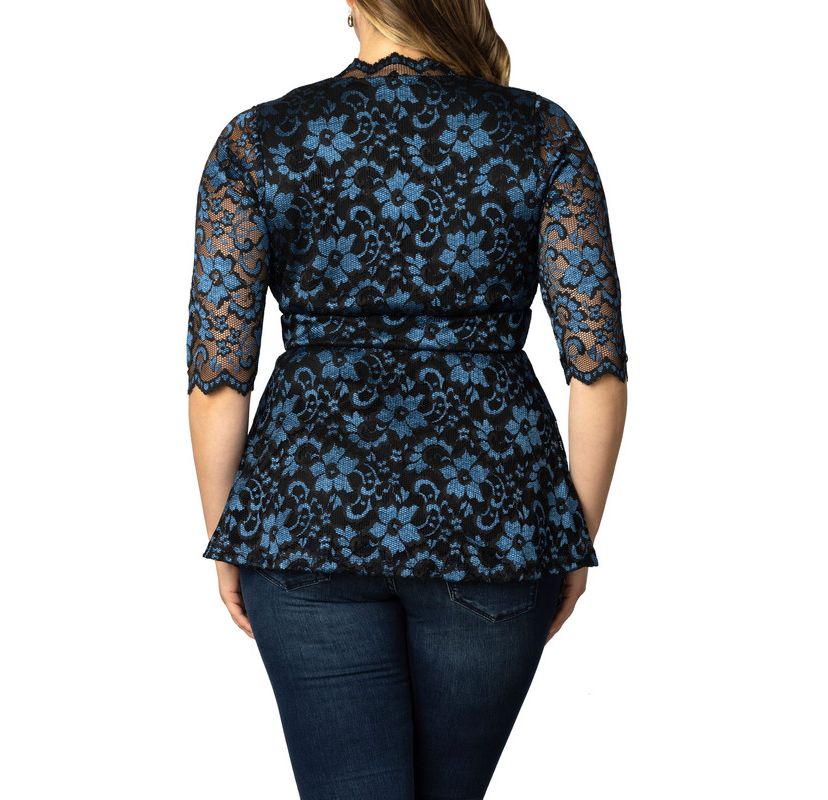 Womens Plus Size Luxe Lace Top
