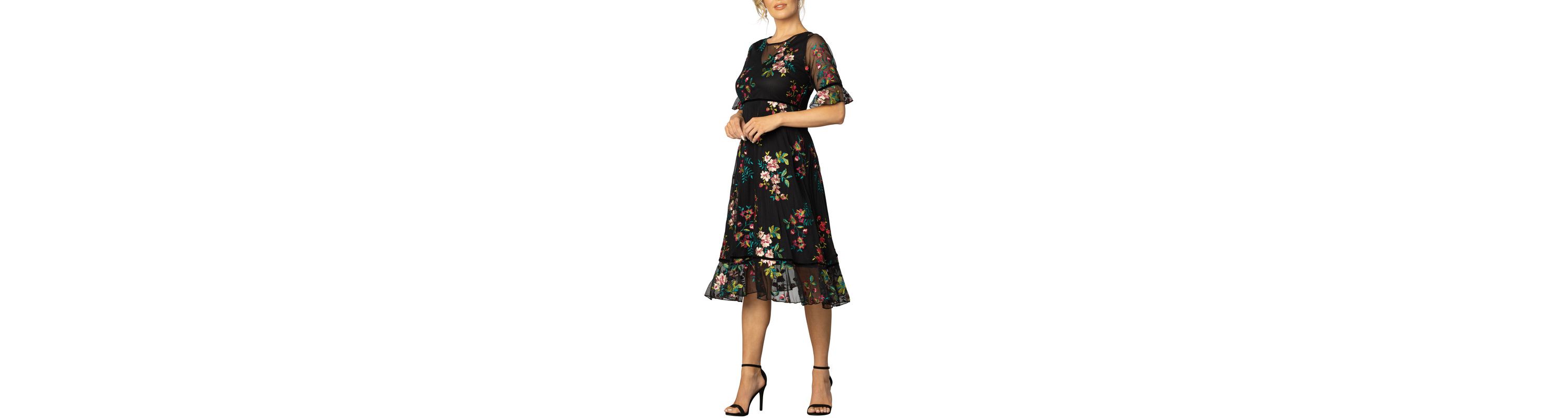 Womens Wildflower Embroidered Floral Mesh Dress
