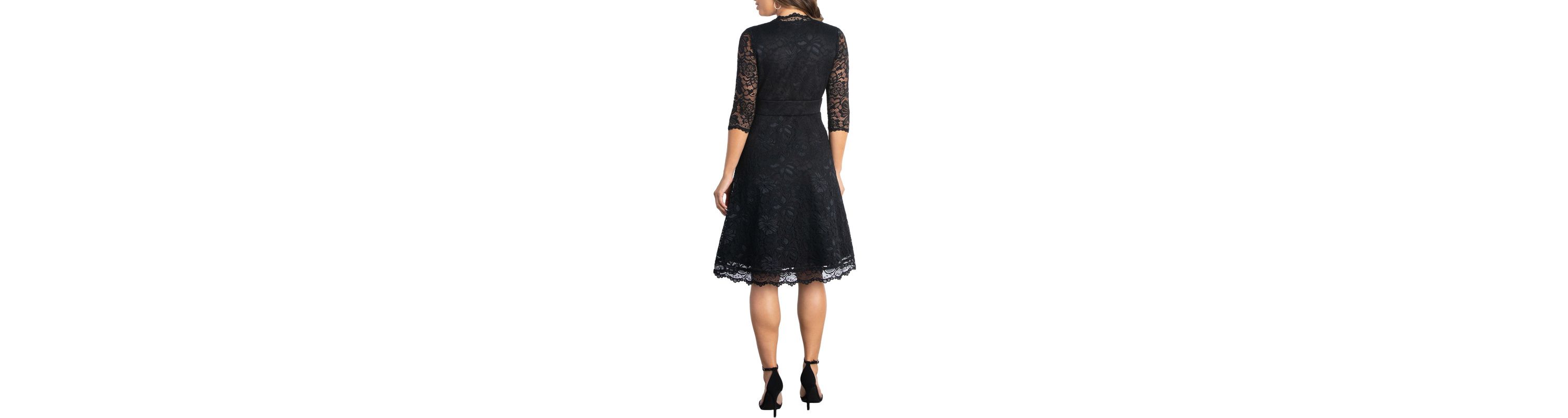Womens Mademoiselle Lace Cocktail Dress with Sleeves