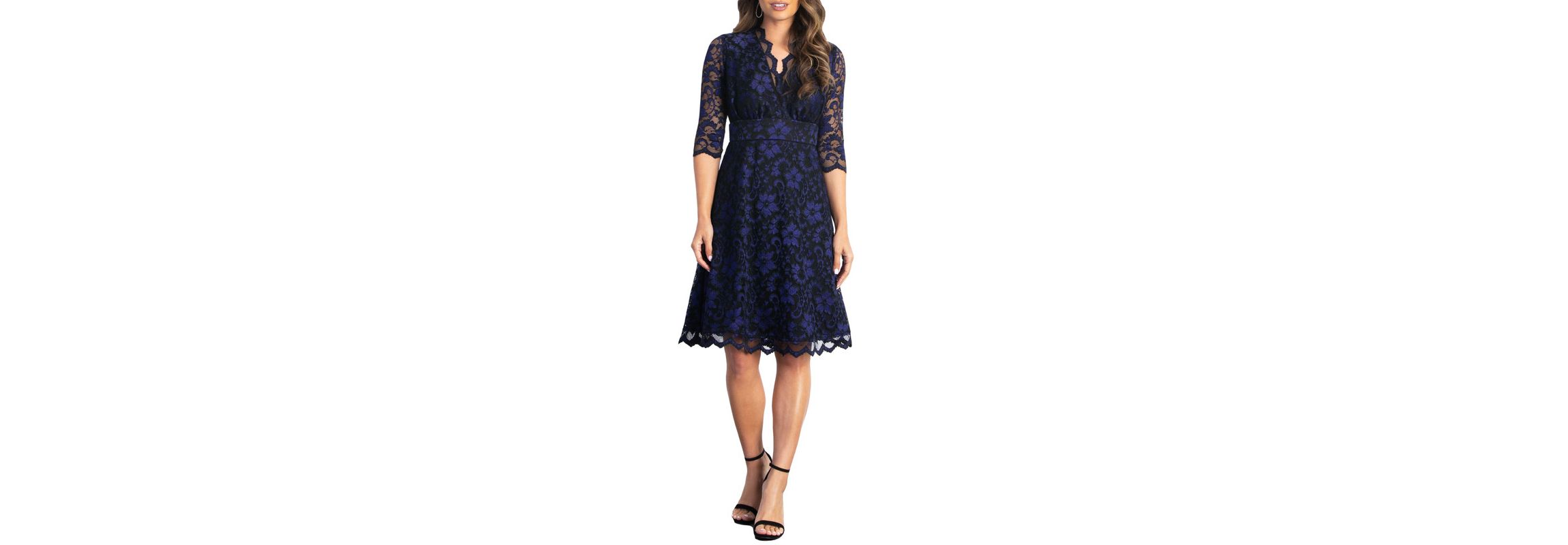 Womens Mon Cherie Floral Lace Cocktail Dress