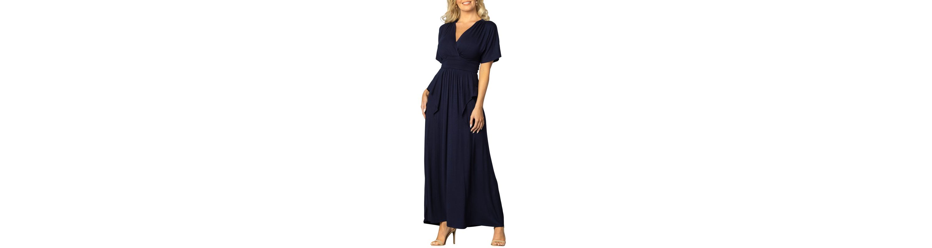Womens Indie Flair Maxi Dress with Kimono Sleeves