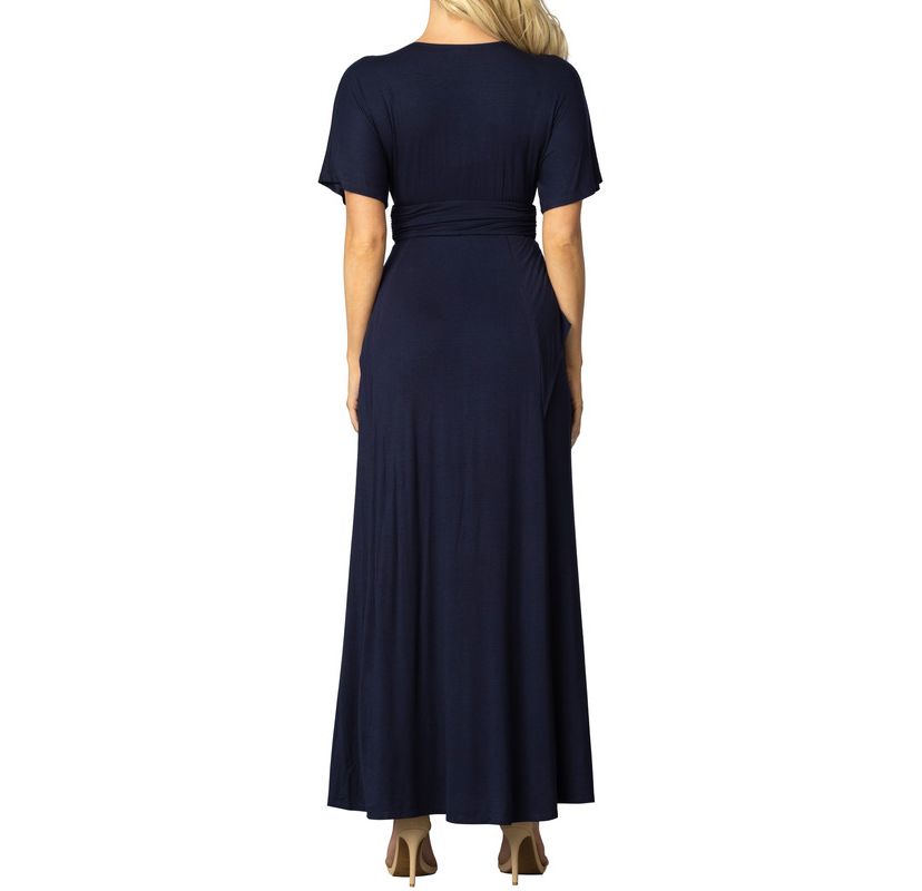 Womens Indie Flair Maxi Dress with Kimono Sleeves