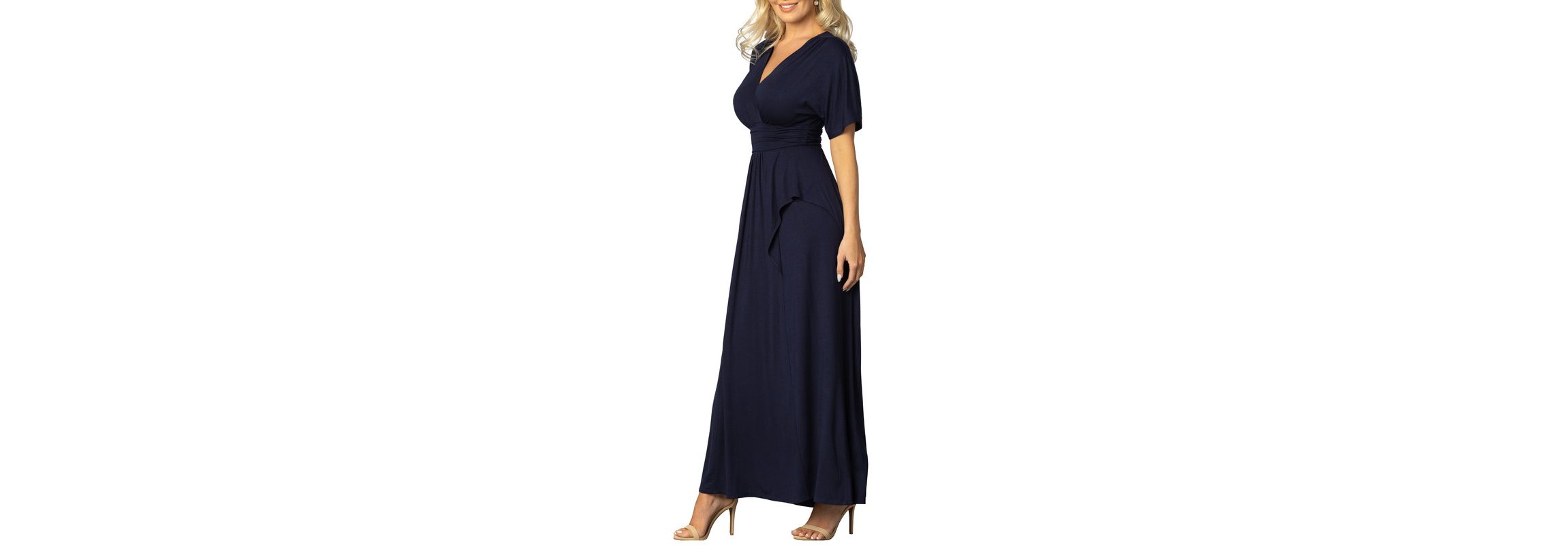 Womens Indie Flair Maxi Dress with Kimono Sleeves