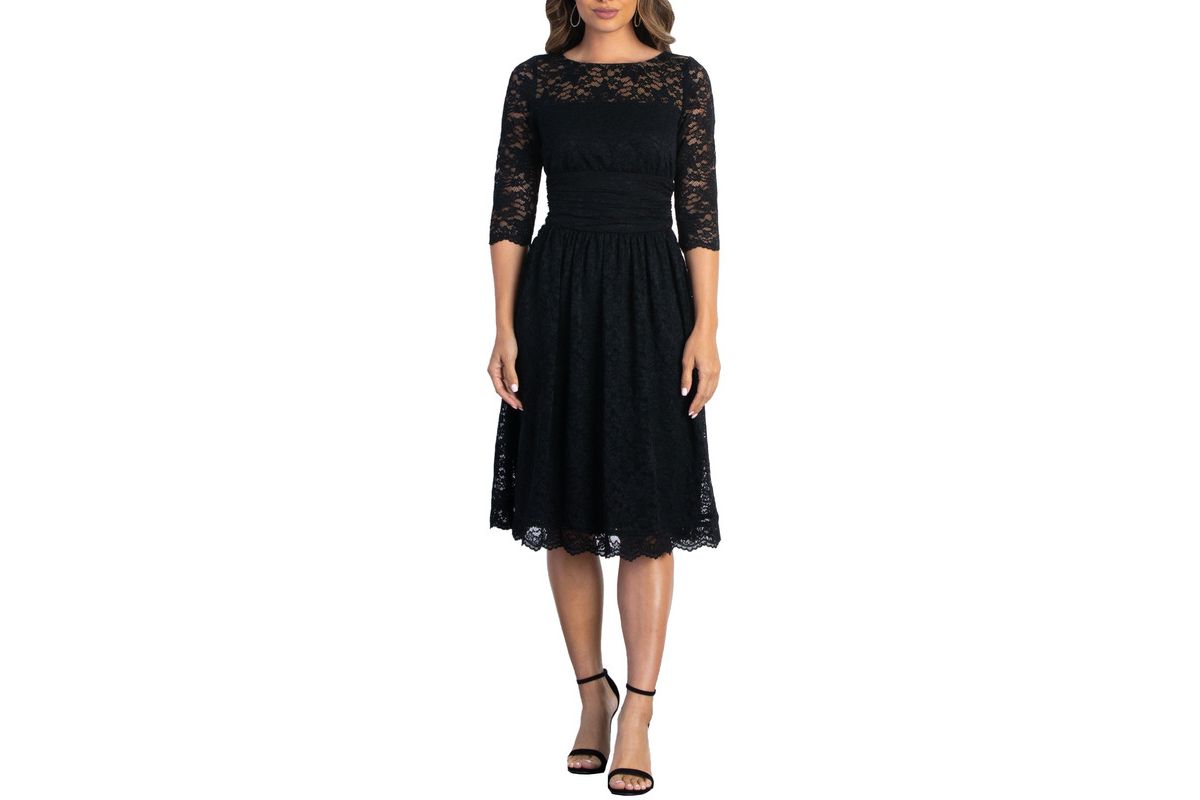 Womens Luna Lace Cocktail Midi Dress