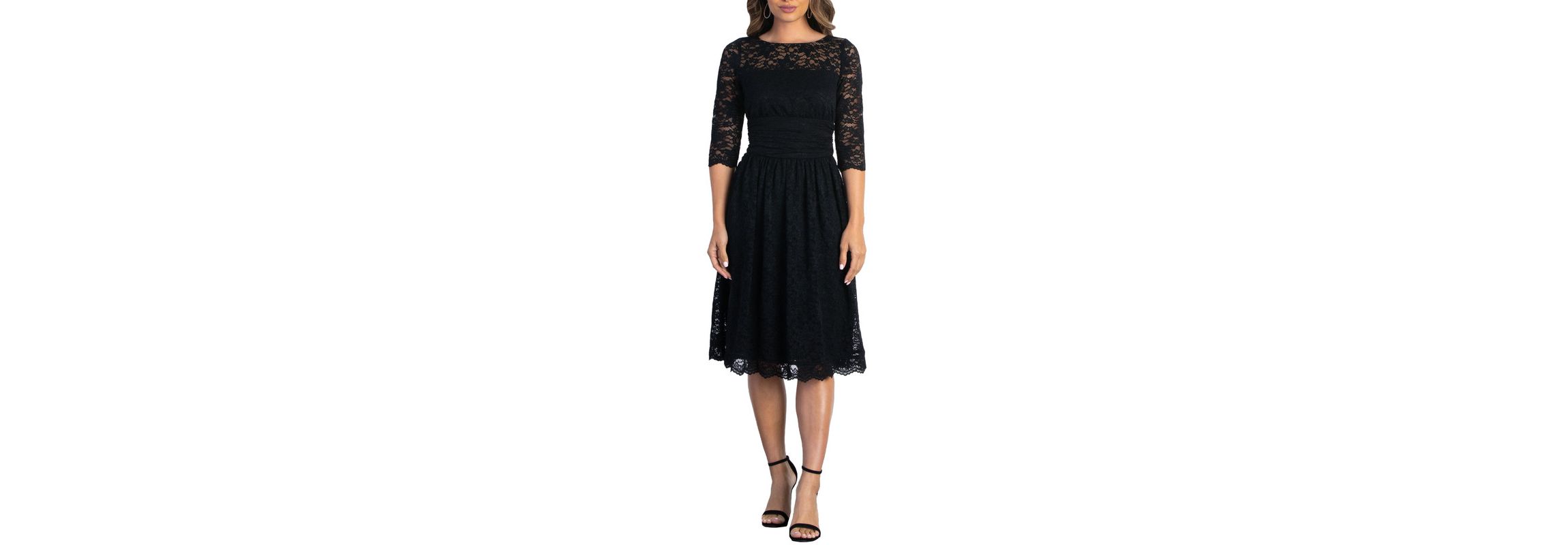 Womens Luna Lace Cocktail Midi Dress