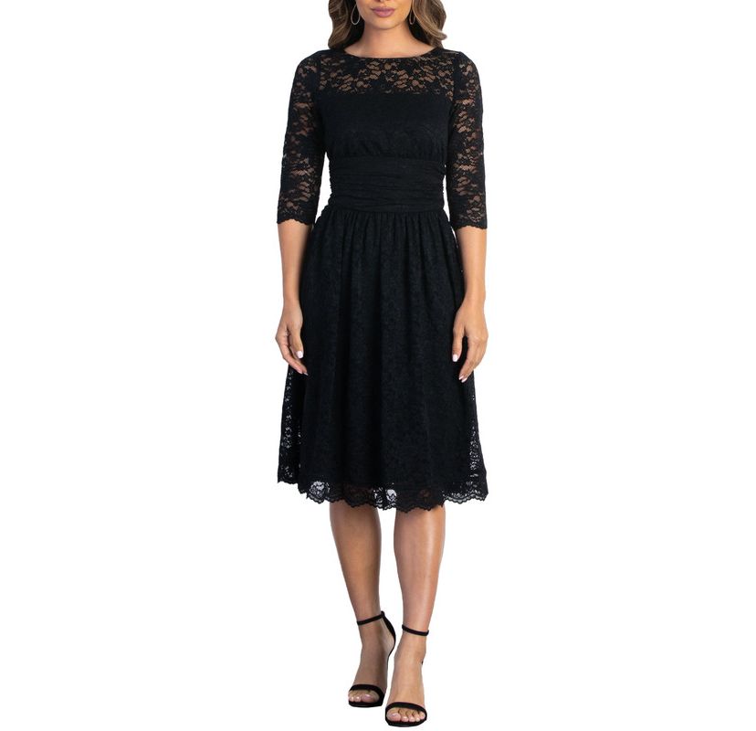 Womens Luna Lace Cocktail Midi Dress