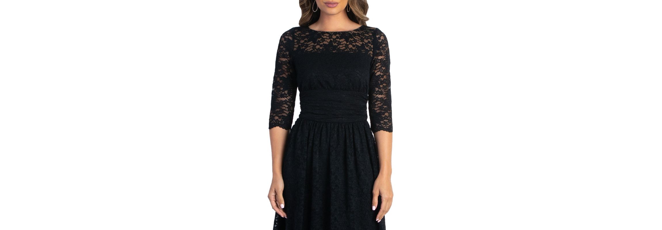 Womens Luna Lace Cocktail Midi Dress