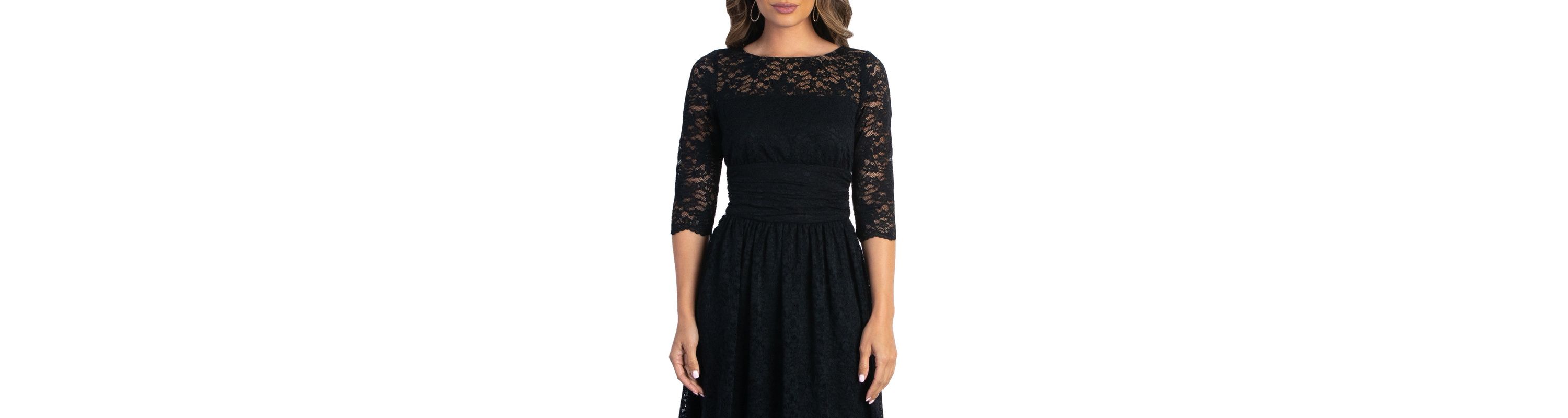 Womens Luna Lace Cocktail Midi Dress