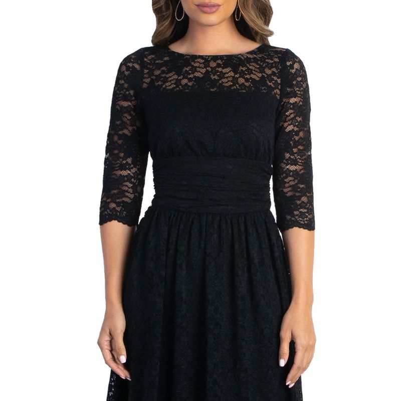 Womens Luna Lace Cocktail Midi Dress