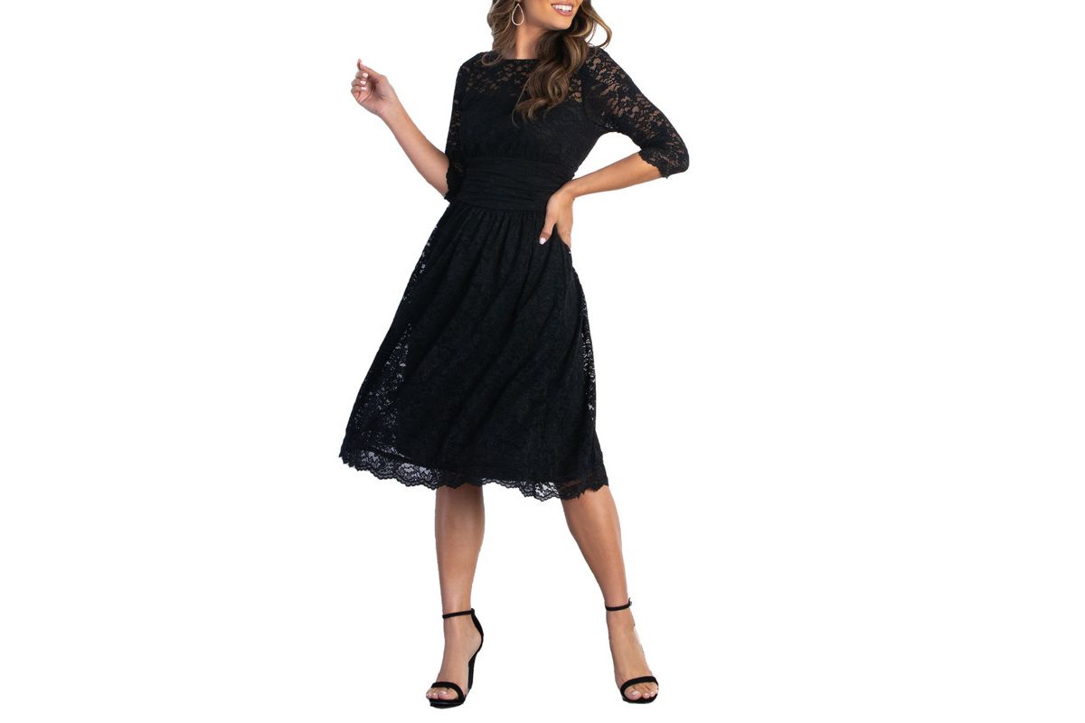 Womens Luna Lace Cocktail Midi Dress