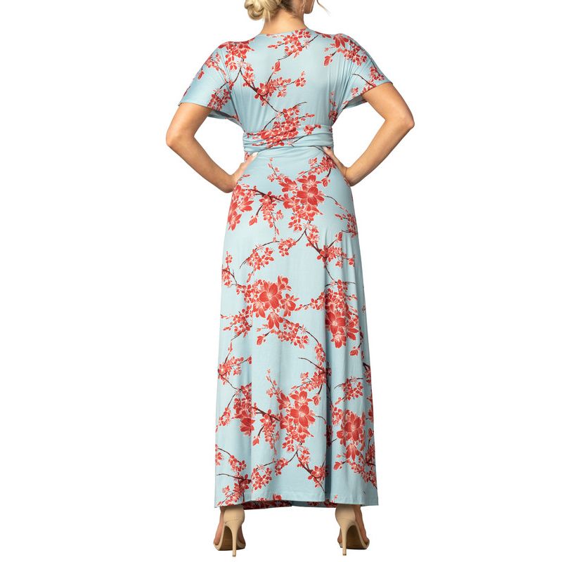 Womens Vienna Kimono Sleeve Long Maxi Dress