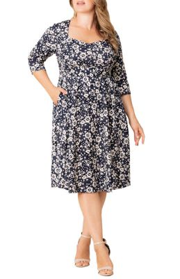 KIYONNA Women's Plus Size Royal Sweetheart Cocktail Dress