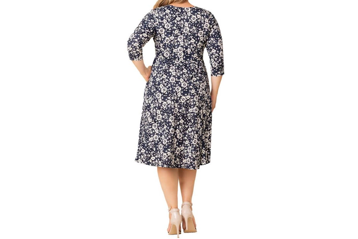 Womens Plus Size Royal Sweetheart Cocktail Dress