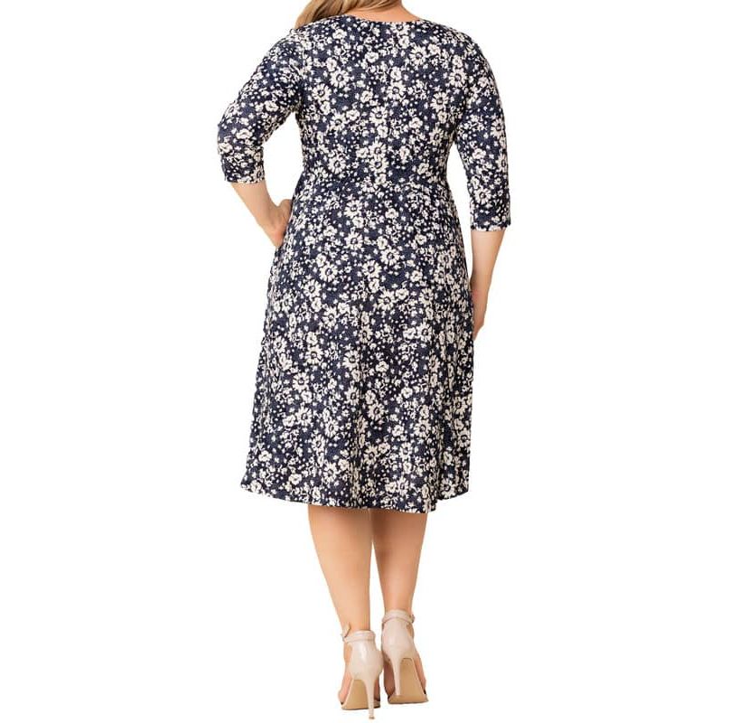 Womens Plus Size Royal Sweetheart Cocktail Dress
