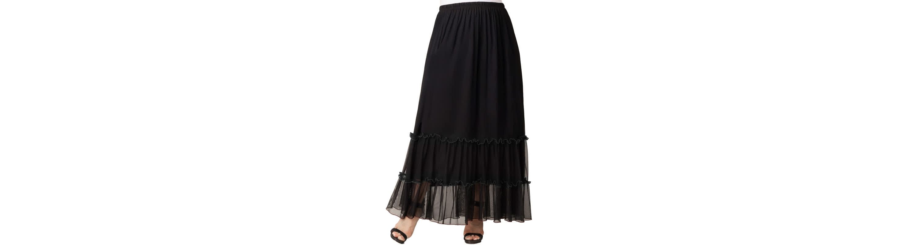 Womens Plus Size Isla Tiered Mesh Maxi Skirt