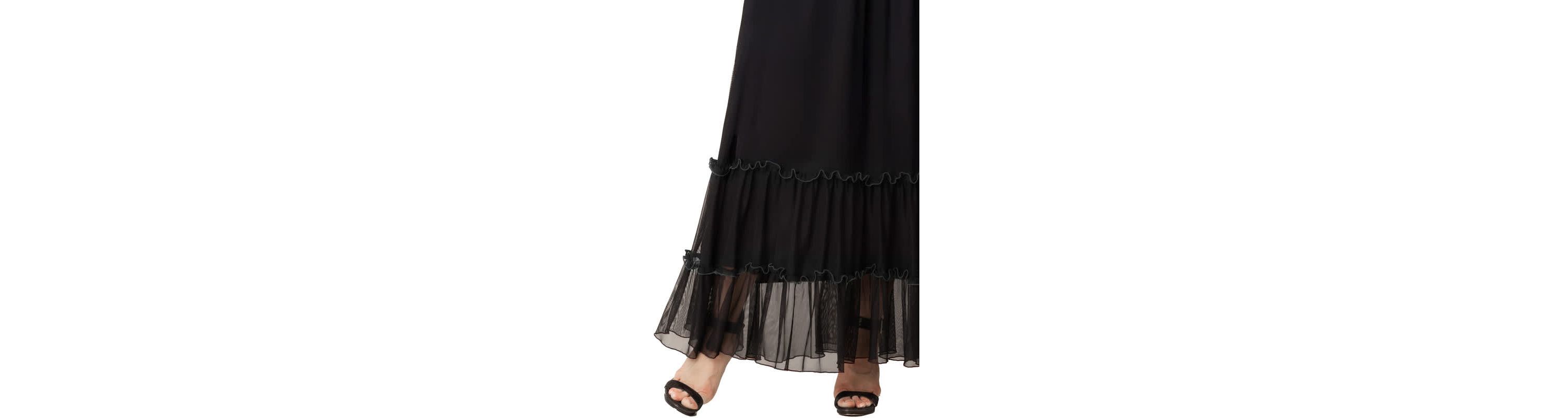 Womens Plus Size Isla Tiered Mesh Maxi Skirt