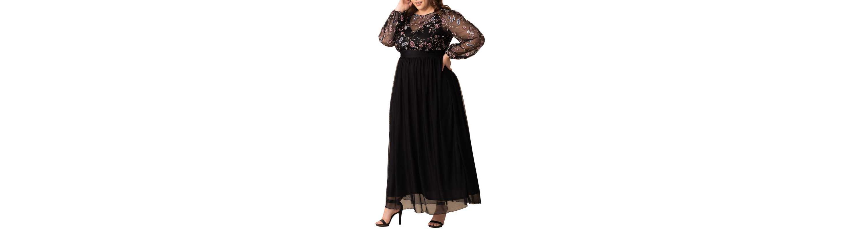 Womens Plus Size Eternal Mixed Media Evening Gown