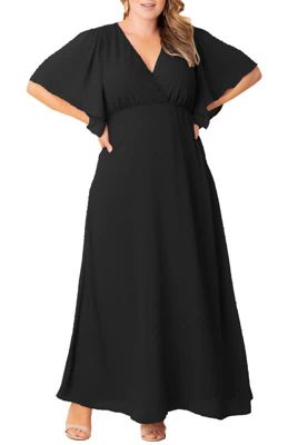 KIYONNA Women's Plus Size Carmella Chiffon Evening Gown