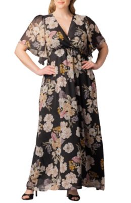 KIYONNA Women's Plus Size Carmella Chiffon Evening Gown, 4X