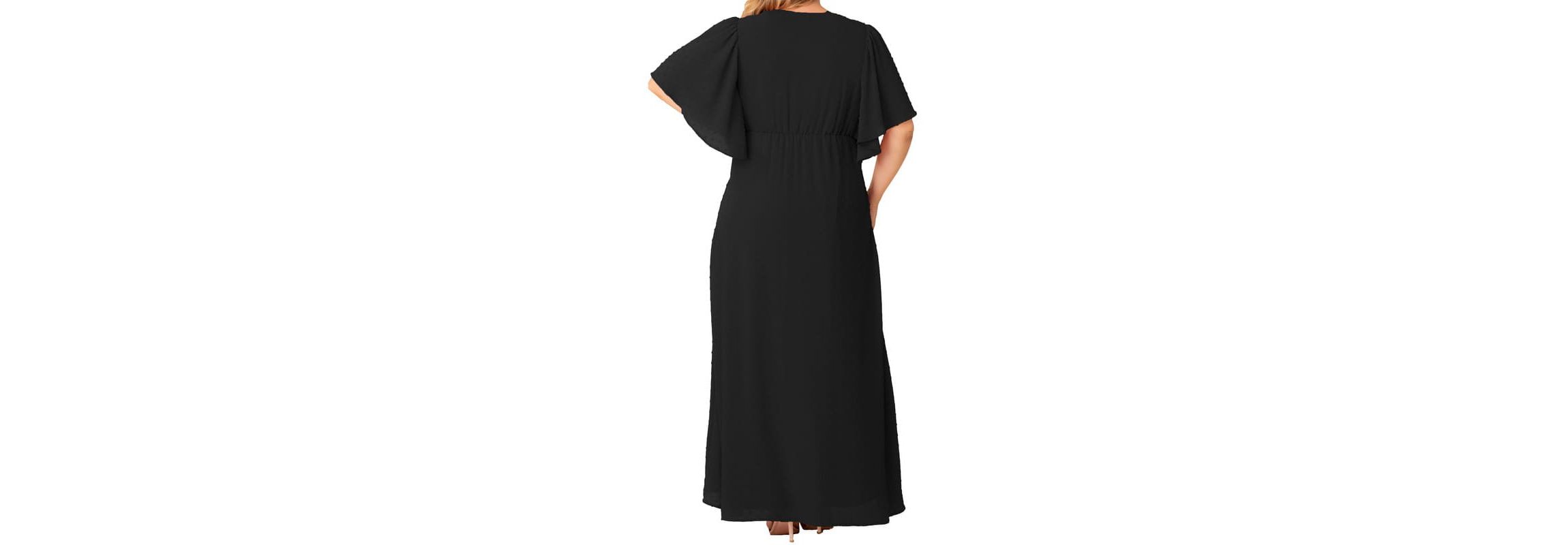 Womens Plus Size Carmella Chiffon Evening Gown