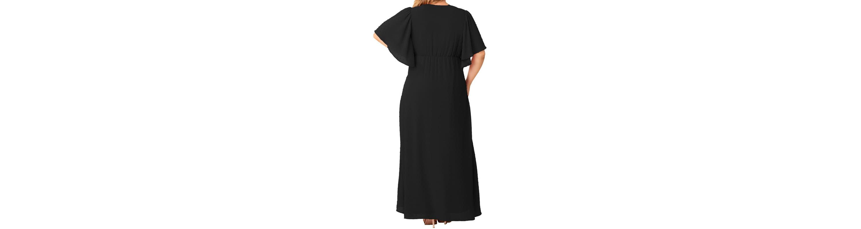 Womens Plus Size Carmella Chiffon Evening Gown