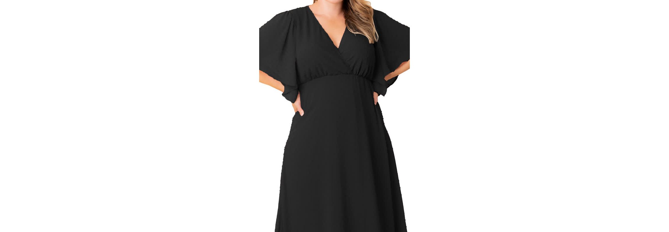 Womens Plus Size Carmella Chiffon Evening Gown