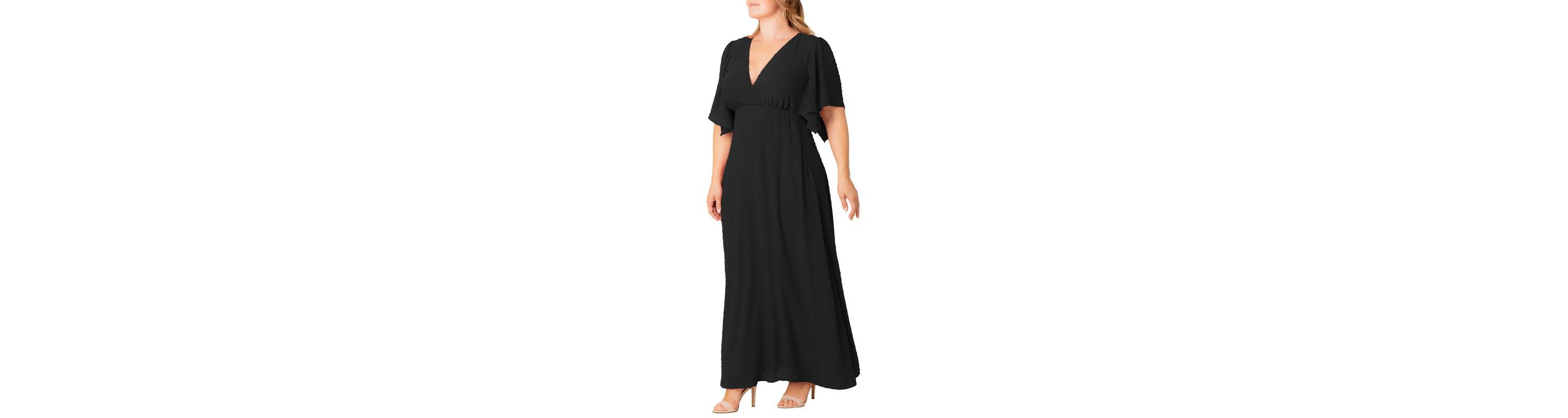Womens Plus Size Carmella Chiffon Evening Gown