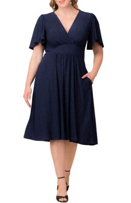 KIYONNA Women’s Plus Size Crystal Cove Cocktail Dress with Pockets, 3X