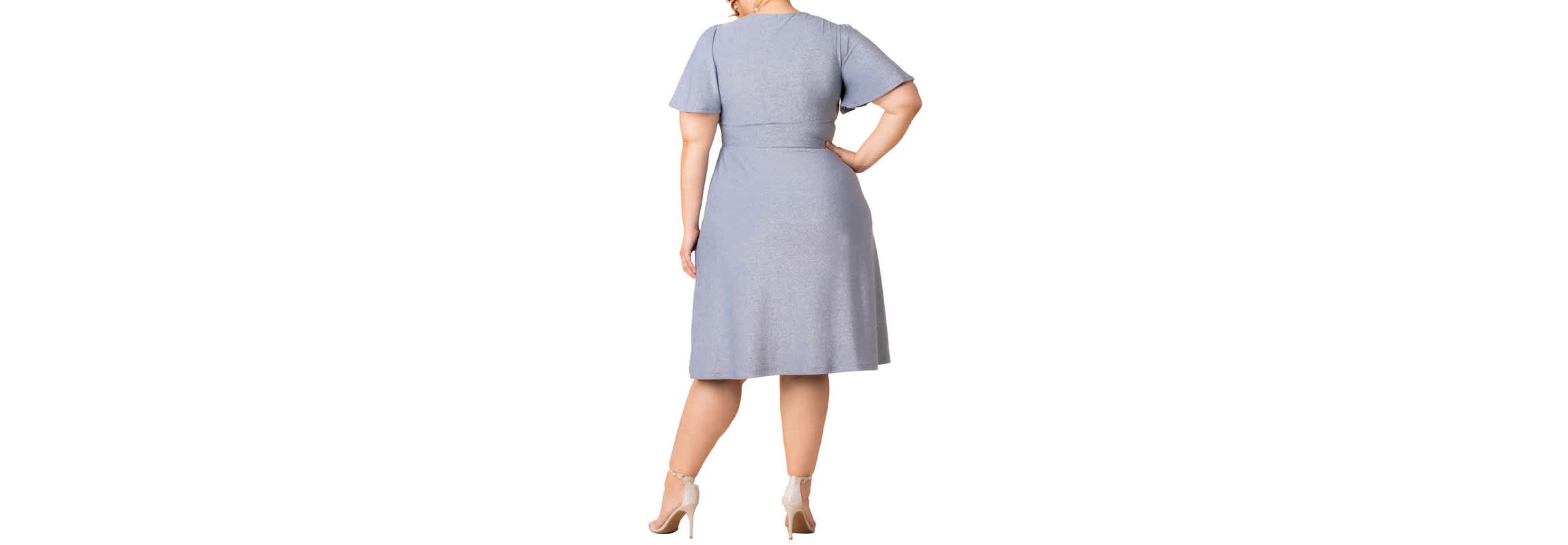 Womens Plus Size Crystal Cove Cocktail Dress with Pockets