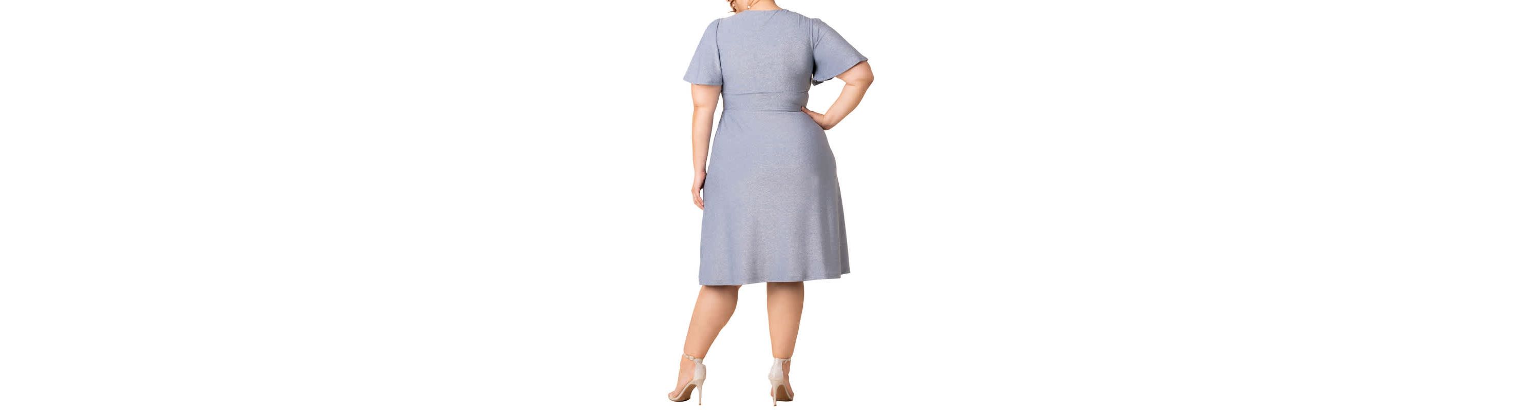 Womens Plus Size Crystal Cove Cocktail Dress with Pockets